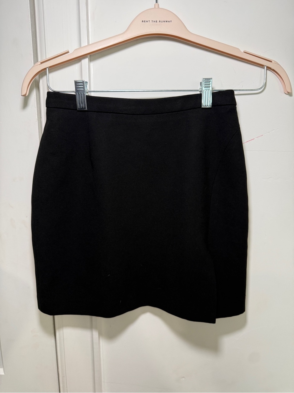 Vintage 90s BCBGMAXAZRIA Black Tailored Mini Skirt - Size 4 - Made in USA